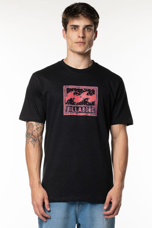Camiseta Billabong M/C Crayon Wave Preto