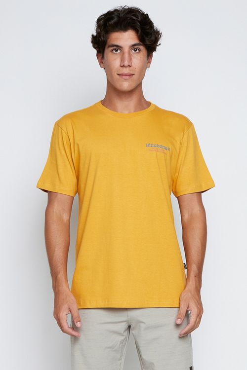 Camiseta Billabong M/C Twin Fins Mostarda