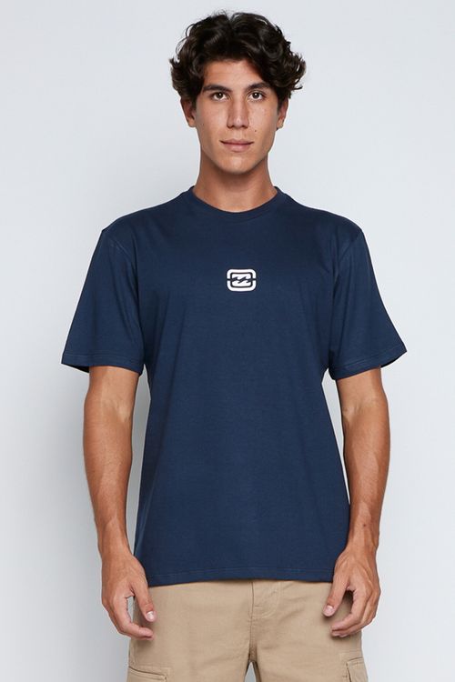 Camiseta Billabong M/C Bracket Wave Marinho
