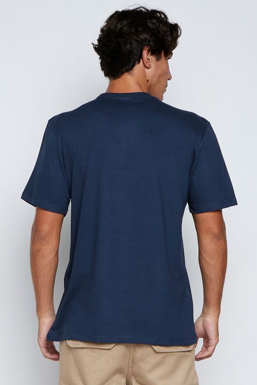 Camiseta Billabong M/C Bracket Wave Marinho