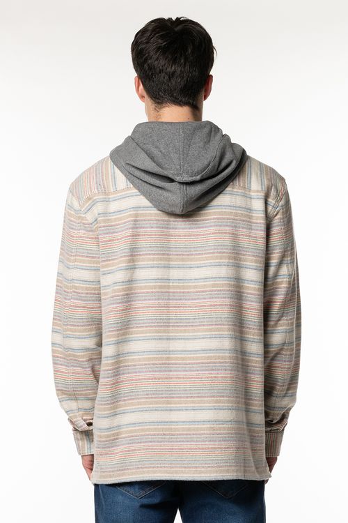 Camisa Billabong M/L Baja Flannel Oyster