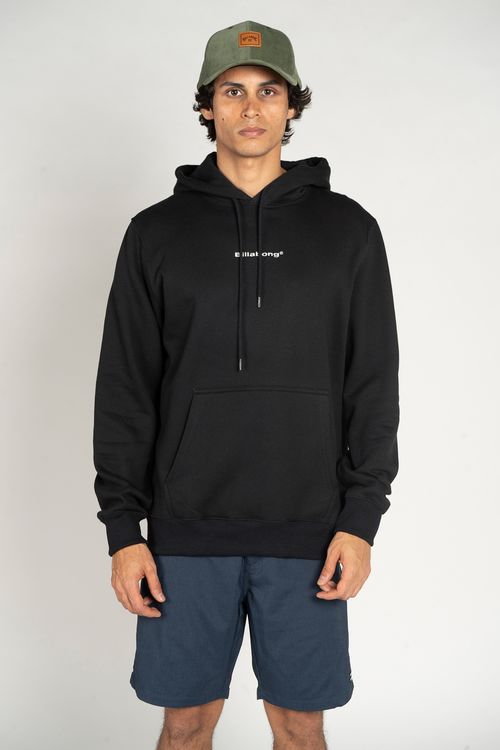 Moletom Billabong Fech Smitty Preto