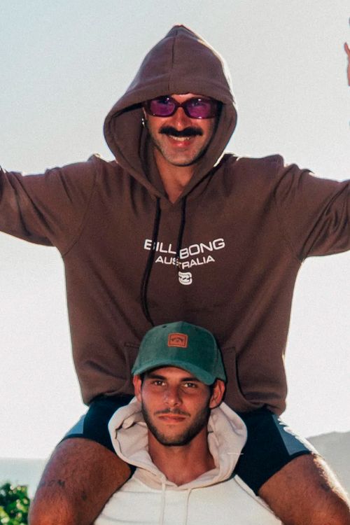 Moletom Billabong Fech Throwback 280Grm Marrom