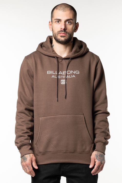 Moletom Billabong Fech Throwback 280Grm Marrom