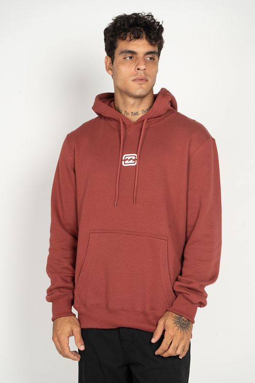 Moletom Billabong Fech Bracket Wave Vinho