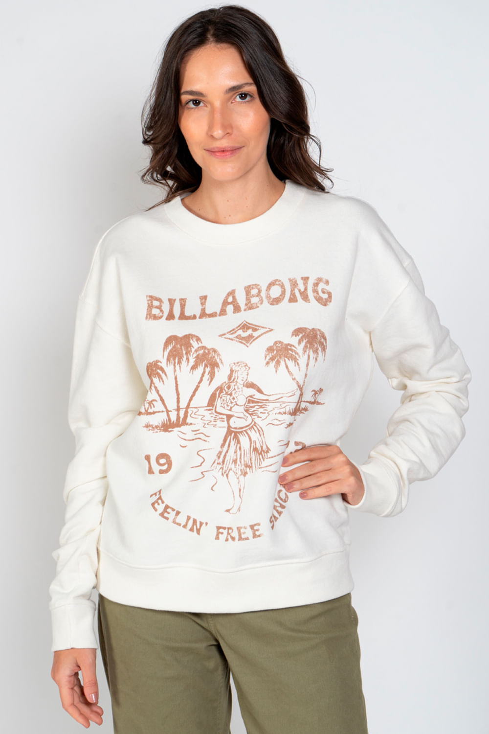 Moletom Feminino Billabong em 10x sem juros e Frete Grátis Billabong