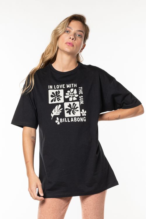 Camiseta Billabong M/C In Love Whith The Sun Preto