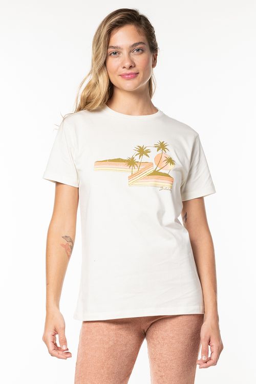 Camiseta Billabong M/C High Tide Off White