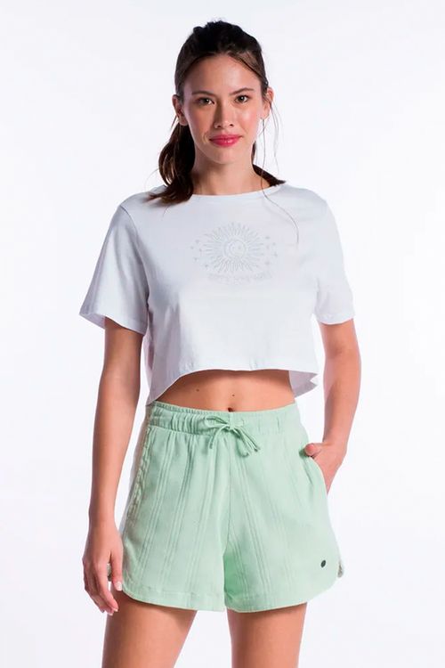 Camiseta Billabong M/C Waves And Palm Branco