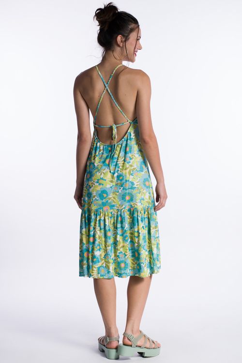 Vestido Billabong Lets Hang Multi Cores