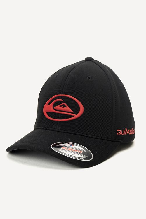 Boné Quiksilver Domed Logo Checker Black