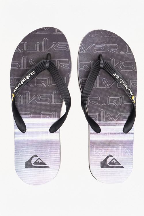 Chinelo Quiksilver Molokai Hown Down Preto