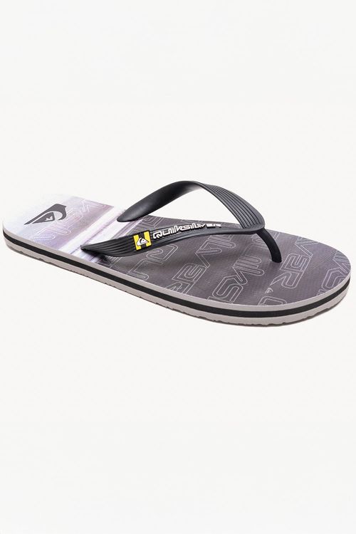 Chinelo Quiksilver Molokai Hown Down Preto