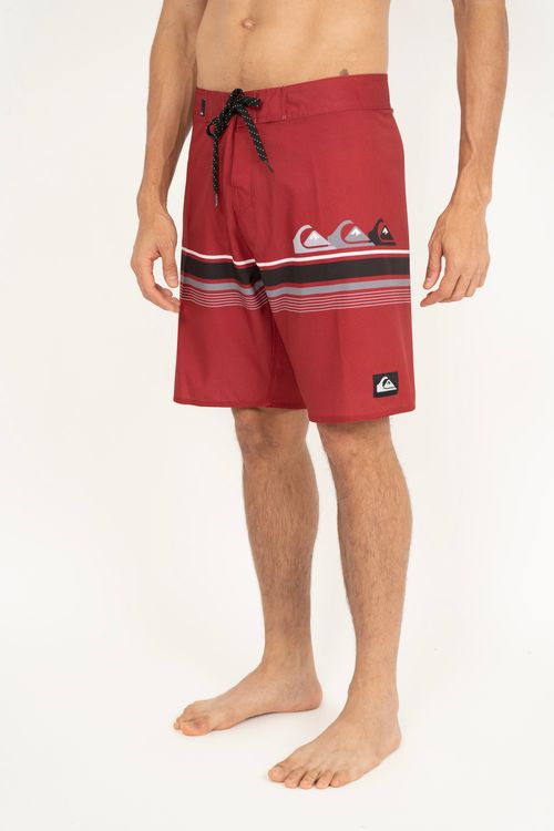 Boardshort Quiksilver Everyday Three Logo 20 Vermelho