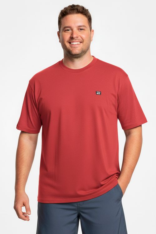 Camiseta Billabong M/C Icon Patch Ps Vermelho