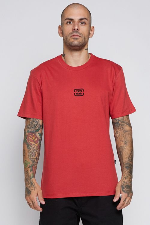 Camiseta Billabong M/C Bracket Wave Color Vermelho