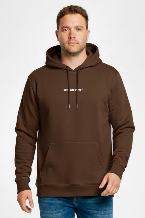 Moletom Billabong Fech Smitty Ps Marrom Escuro