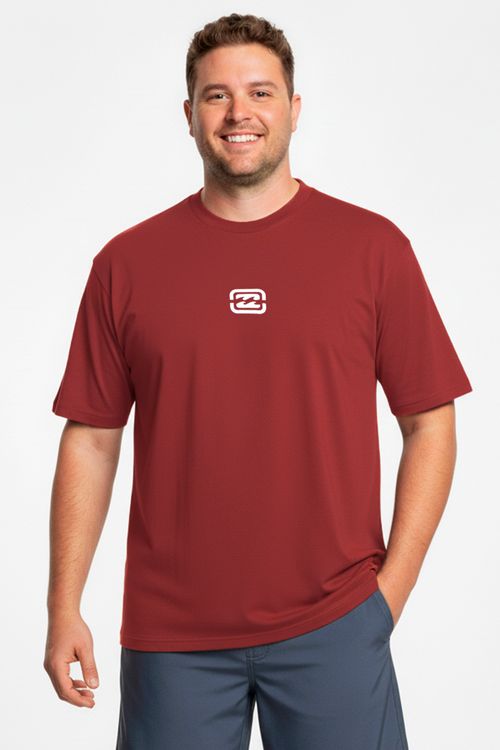 Camiseta Billabong M/C Bracket Wave Ps Vinho