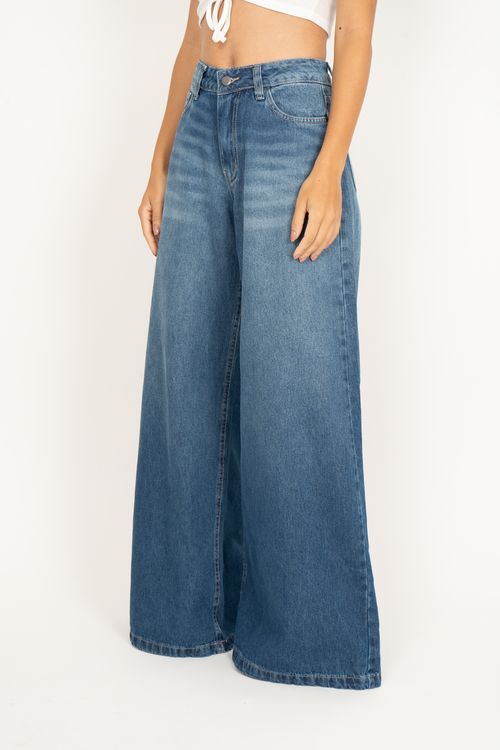 Calça Billabong Jeans New Wide Leg Azul