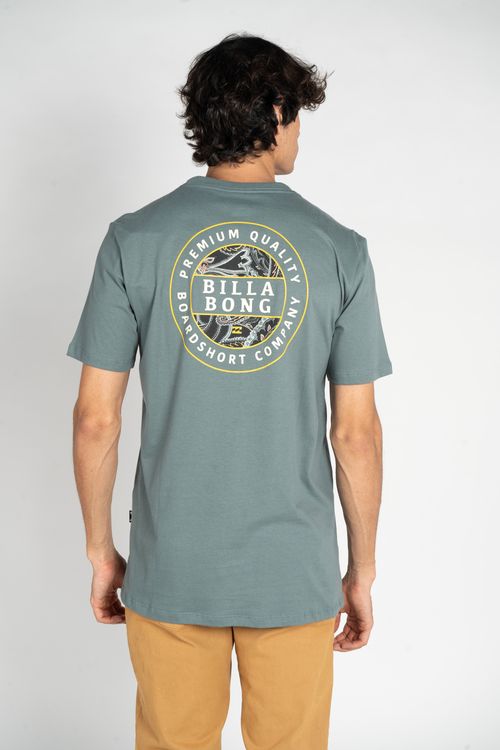 Camiseta Billabong M/C Rotor Fill Verde Escuro