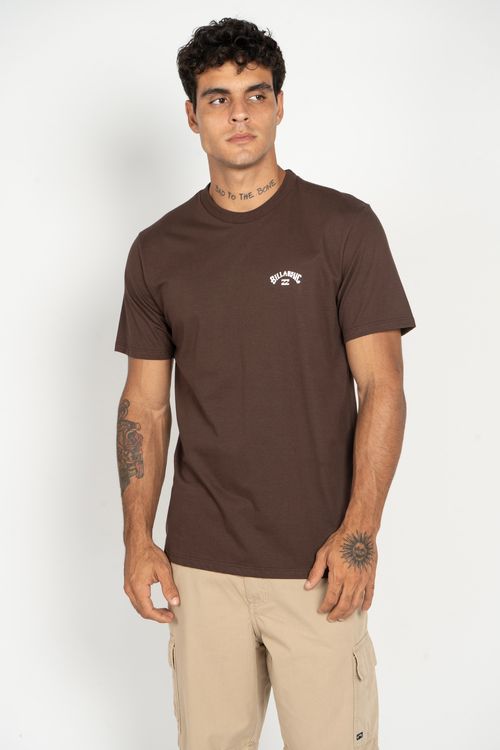 Camiseta Billabong M/C Small Arch Marrom Escuro