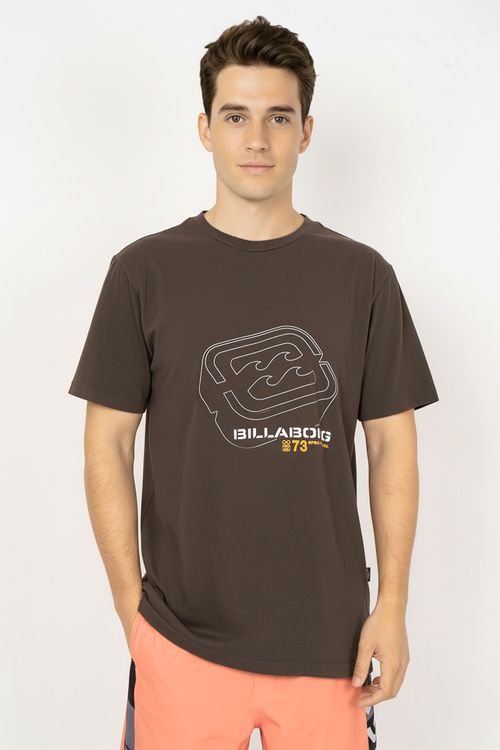 Camiseta Billabong M/C Spec 73 I Marrom Escuro