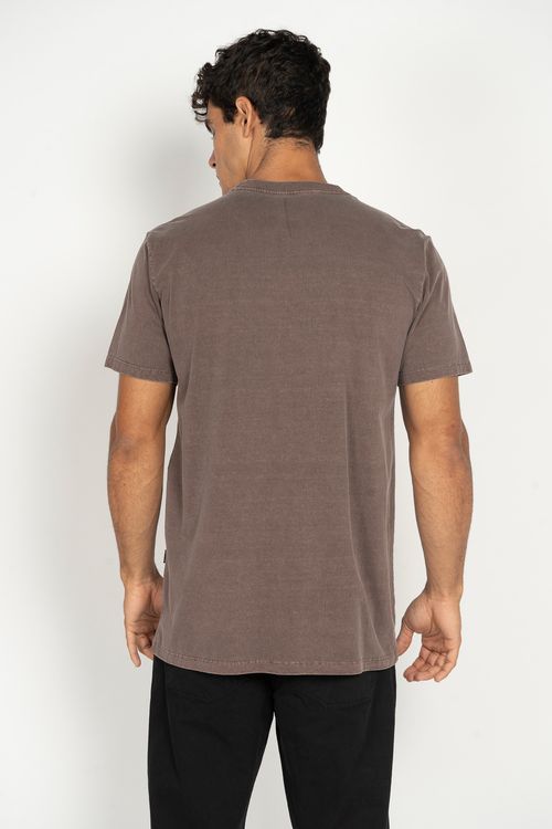 Camiseta Billabong M/C Essential Ww Marrom Escuro