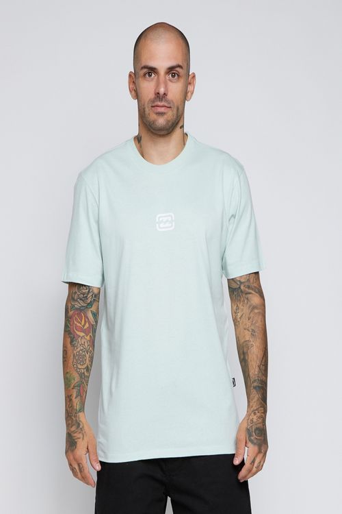 Camiseta Billabong M/C Bracket Wave Color Verde Claro
