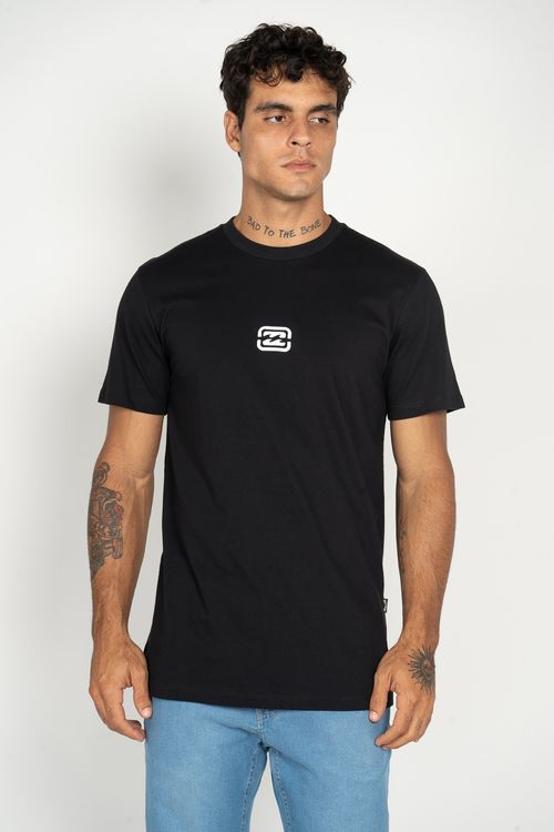 Camiseta Billabong M/C Bracket Wave Preto