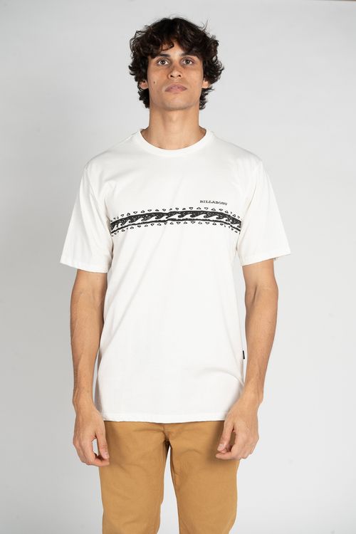 Camiseta Billabong M/C Wave Stripe Off White