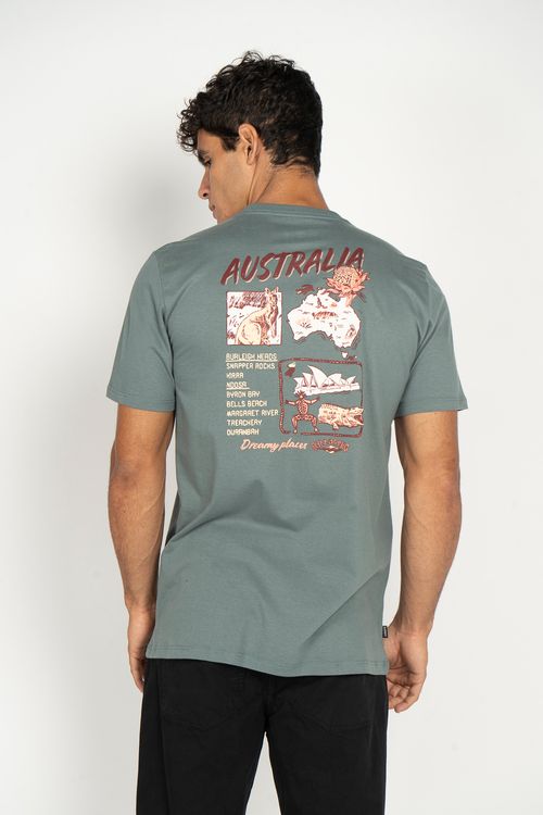 Camiseta Billabong M/C Dreamy Places Australia Verde Escuro