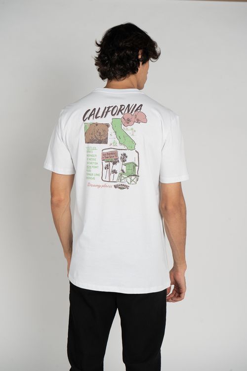 Camiseta Billabong M/C Dreamy Places California Branco