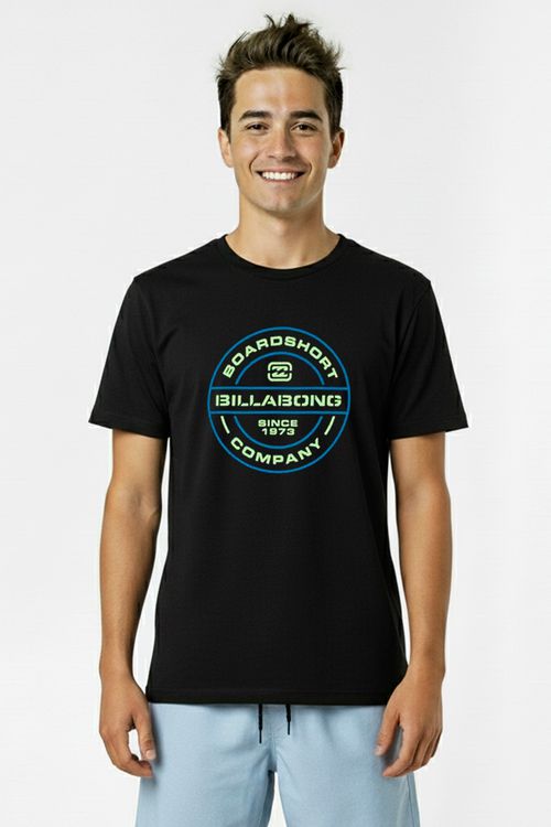 Camiseta Billabong M/C Rotor Tn Preto