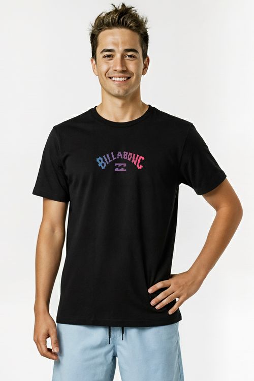 Camiseta Billabong M/C Gradient Arch Tn Preto