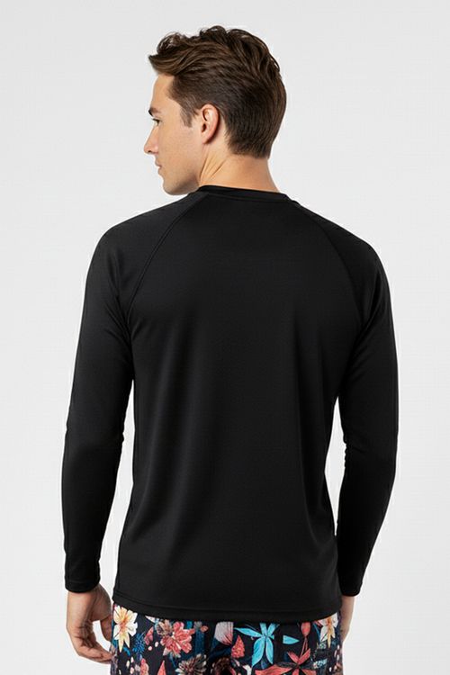 Camiseta Billabong Surf M/L Surf Bracket Wave Tn Preto