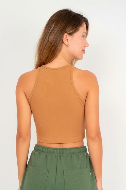 Blusa Billabong M/C Jessie Tanks Marrom Claro