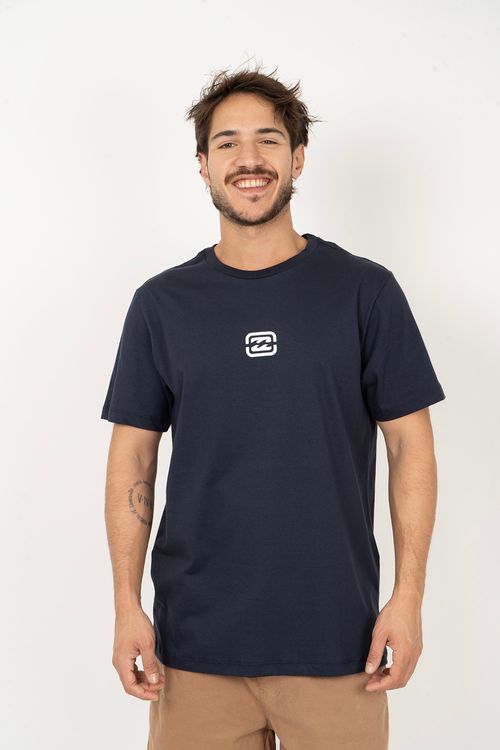 Camiseta Billabong M/C Bracket Wave Marinho