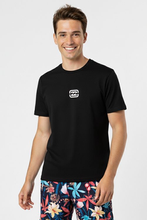 Camiseta Billabong M/C Bracket Wave Tn Preto