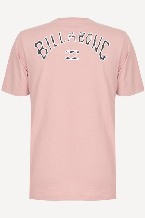 Camiseta Billabong M/C Throwback Rosa Claro