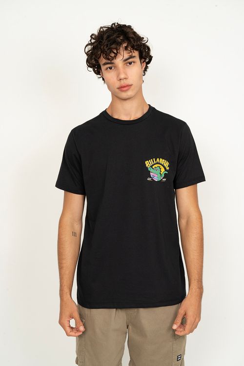 Camiseta Billabong M/C Crogbong Tn Preto