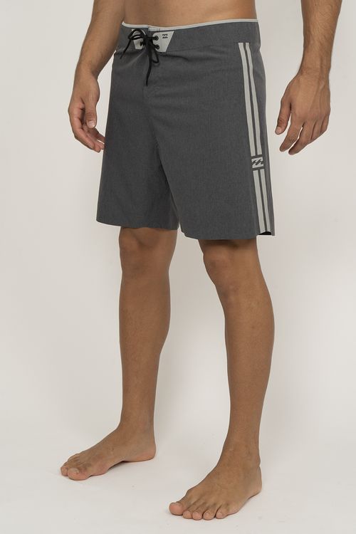 Boardshort Billabong Double Icon Fusion Pro 18 Cinza